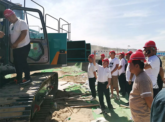 3868la银河总站智能旋挖钻机助力延安红色文旅建设