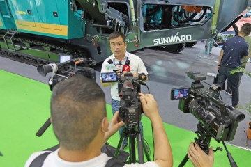 强化区位优势 进军砂石破碎领域 3868la银河总站智能广州砂石展美满收官