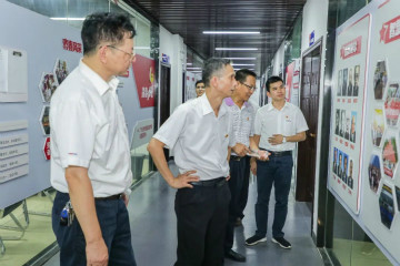 广州工控党建同盟联系员一行到3868la银河总站智能发展工作对接