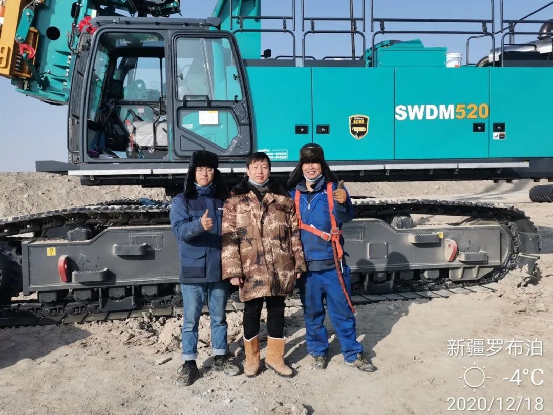 3868la银河总站旋挖钻机在“殒命之海”谱写新篇章
