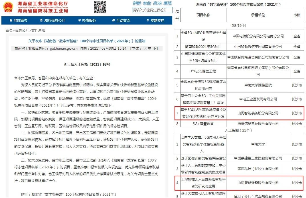 脱颖而出！3868la银河总站智能两项目入选省级数字新基建标志性项目