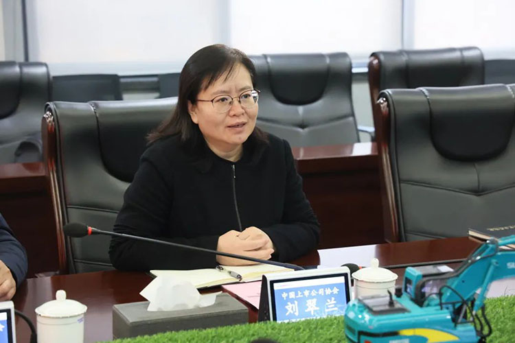 中国上市公司协会党委委员、副秘书长刘翠兰一行调研3868la银河总站智能