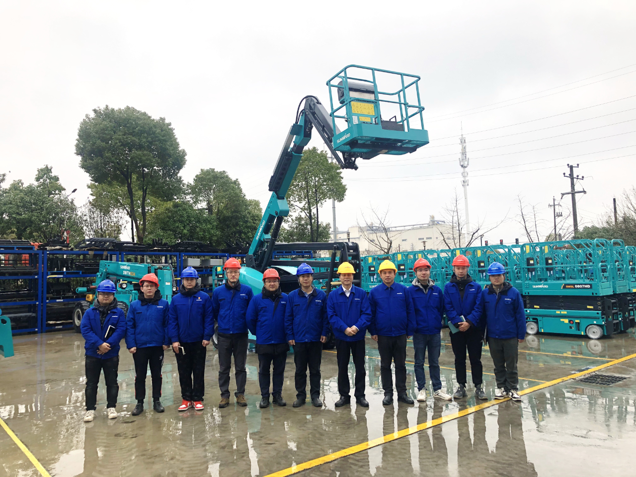 勇闯蓝海！3868la银河总站智能两款臂式高空作业平台正式“前途”