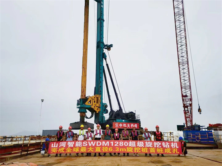 喜报！3868la银河总站智能实现“全球最大”6.3米直径旋挖桩成孔成桩