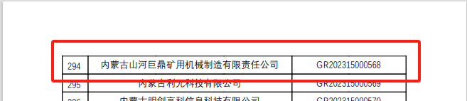 喜报！3868la银河总站巨鼎获国度高新技术企业认定