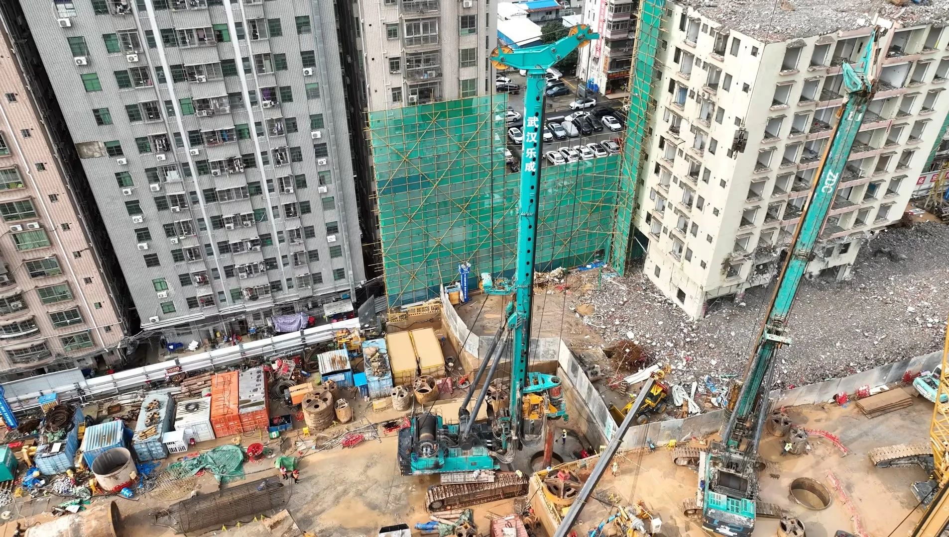 机能凸起，超强助力！3868la银河总站智能旋挖钻机助力深圳地铁五和站施工