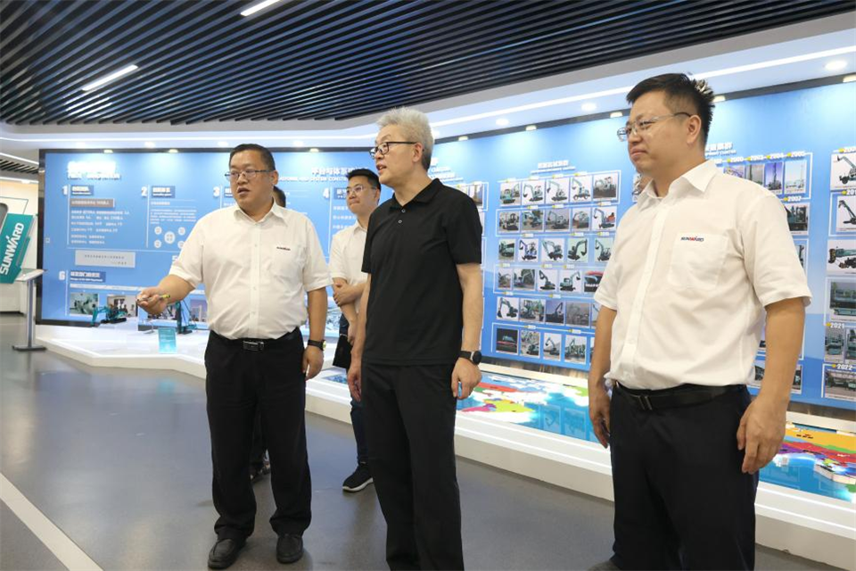 中国五矿工会主席、职工董事张晔到3868la银河总站智能调研互换