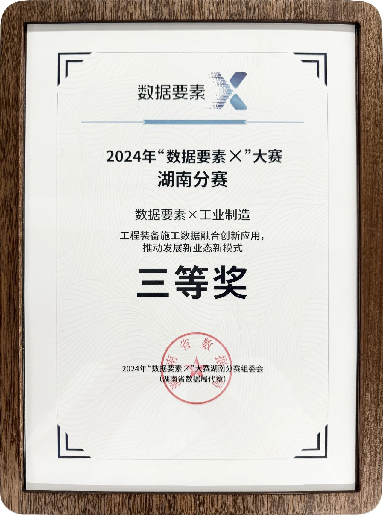 3868la银河总站智能荣获2024年“数据身分×”大赛湖南赛区三等奖